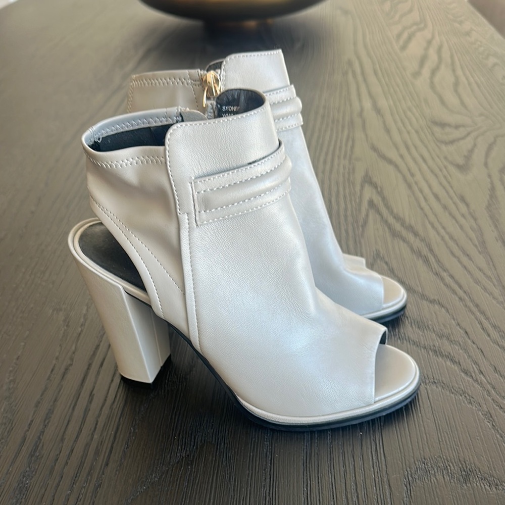 Kenneth Cole Gray Heeled Boots (Brand New, never been worn)